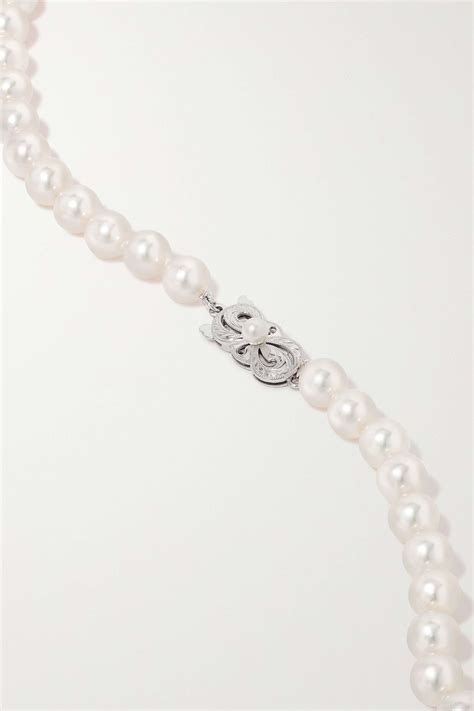 2200.00 guccy slide white pearls|White Gold Pearl Jewelry Sale & Clearance .